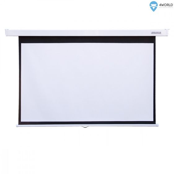 4WORLD Ekran projekcyjny ścienny + kabel HDMI gratis  221x124 (100cali,16:9) Matt White - Z08441