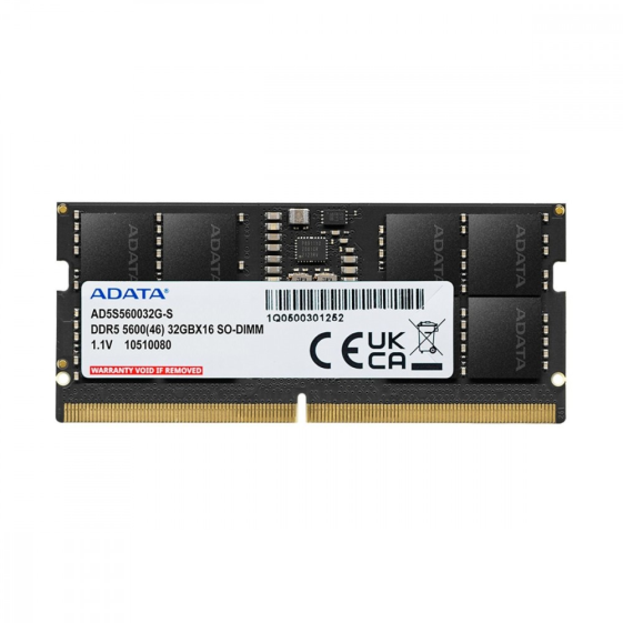 ADATA Pamięć do notebooka Premier DDR5 5600 SODIMM 16GB Single Tray - AD5S560016G-S