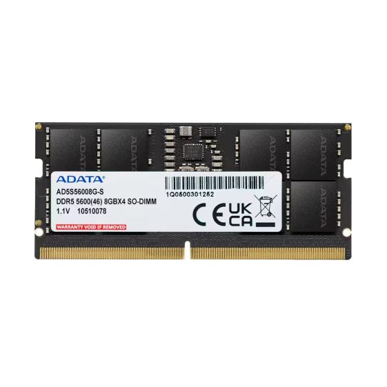 ADATA Pamięć do notebooka Premier DDR5 5600 SODIMM 8GB Single Tray - AD5S56008G-S