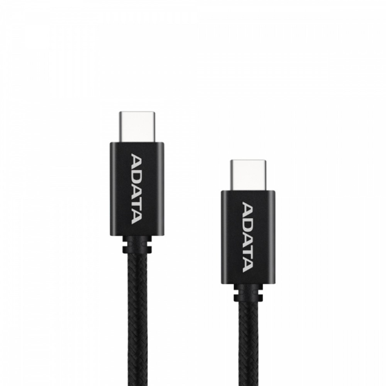 ADATA Kabel USB-C do USB-C 2.0/100W 100cm czarny - CACC-100PN-BK