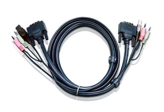 ATEN Kabel USB DVI-D Dual Link KVM 2L-7D02UD  - 2L-7D02UD