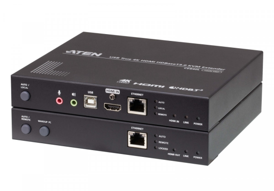 ATEN Ekstender USB True 4k HDMI HDBaseT3.0 KVM  - CE840-AT-G