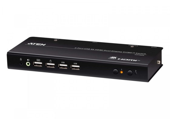 ATEN Przełącznik 2-Port USB 4K HDMI DualDisplay KVMP  - CS742H-AT-G