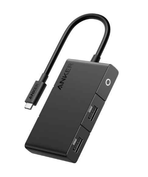 Anker Hub 332 USB-C 5w1 4K HDMI Single Display czarny  - A8356G11