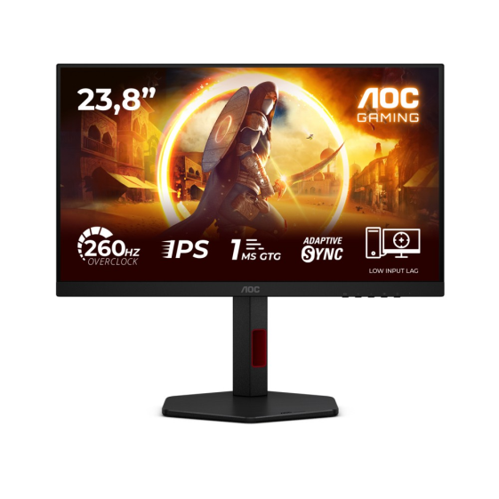 AOC Monitor 23.8 cala 24G4ZR Fast IPS 240Hz HDMIx2 DP Pivot - 24G4ZR
