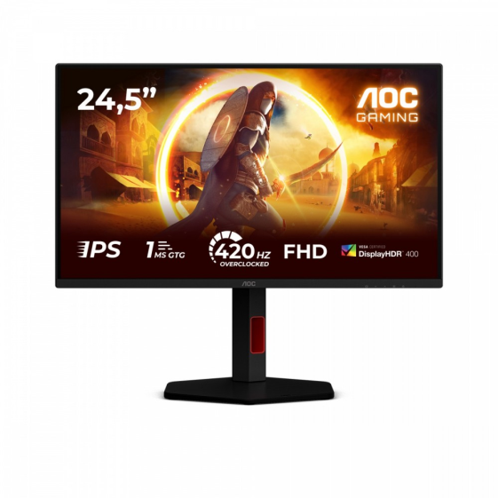 AOC Monitor 25G4KUR 24.5 cala IPS 420Hz HDMIx2 DP Pivot  - 25G4KUR