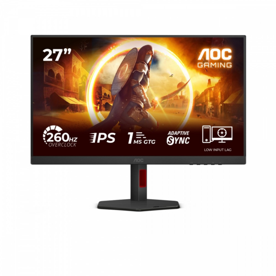 AOC Monitor 27 cali 27G4ZR Fast IPS 240Hz HDMIx2 DP Pivot - 27G4ZR