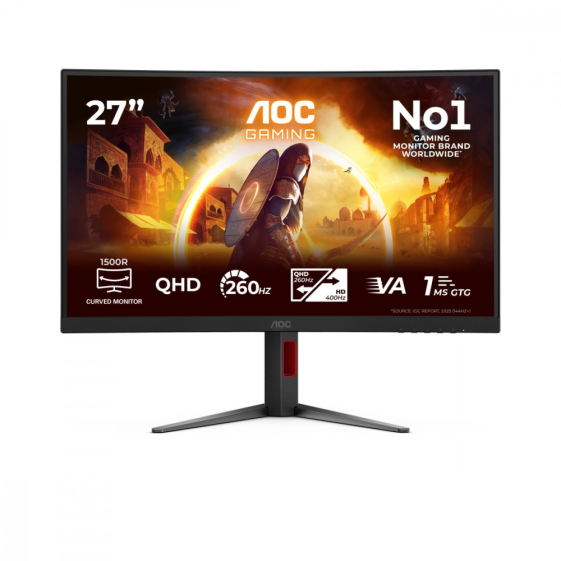 AOC Monitor 27 cali CQ27G4Z2 Curved VA 260Hz HDMIx2 DP - CQ27G4Z2