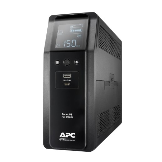 APC BR1600SI UPS Back ProBR1600VA/960W 6xC13, AVR,LCD, Ładowarka USB A/C Czysta sinusoida przy pracy bateryjnej - BR1600SI