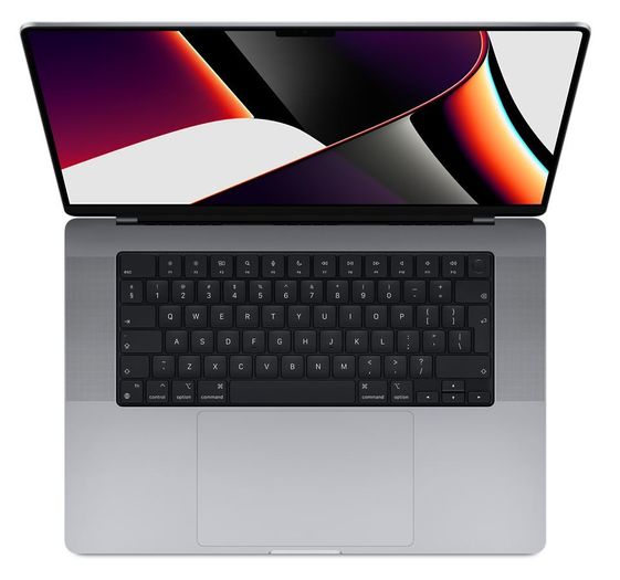 MacBook Pro 16: Apple M1 Pro chip with 10 core CPU and 16 core GPU, 512GB SSD - Space Grey - MK183ZE/A