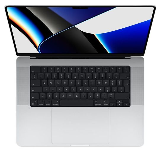 MacBook Pro 16: Apple M1 Pro chip with 10 core CPU and 16 core GPU, 1TB SSD - Silver - MK1F3ZE/A
