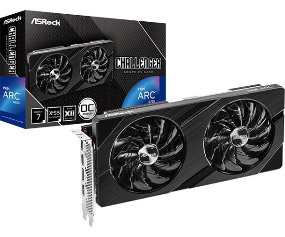 ASROCK Karta graficzna A750 Challenger D 8GB OC GDDR6 256bit 2DP/HDMI  - A750 CLD 8GO