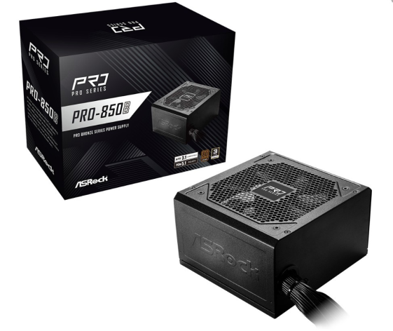ASROCK Zasilacz PRO-850B 850W 80PLUS BRONZE NON MODULAR - PRO-850B