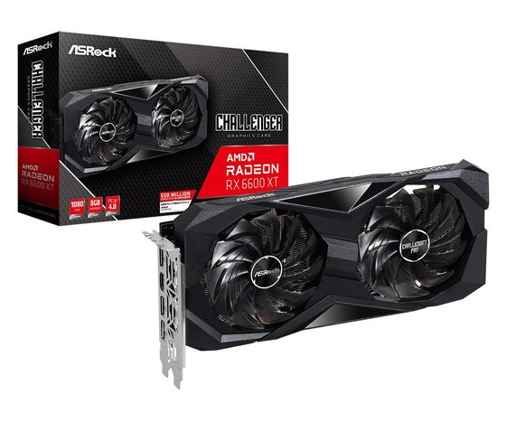 ASROCK Karta graficzna Radeon RX 6600 XT Challenger D OC 8GB 128bit GDDR6 3DP/HDMI - RX6600XT CLD 8GO