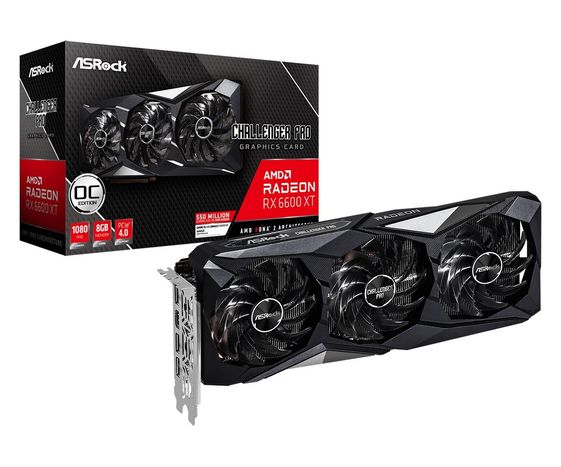 ASROCK Karta graficzna Radeon RX 6600 XT Challenger Pro OC 8GB 128bit GDDR6 3DP/HDMI  - RX6600XT CLP 8GO