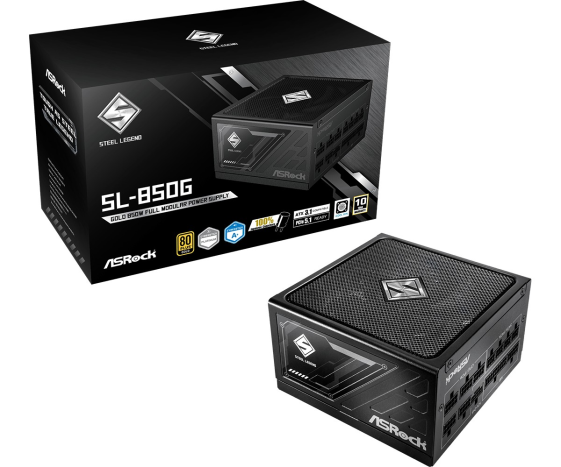 ASROCK Zasilacz SL-850G 850W 80PLUS GOLD modularny - SL-850G