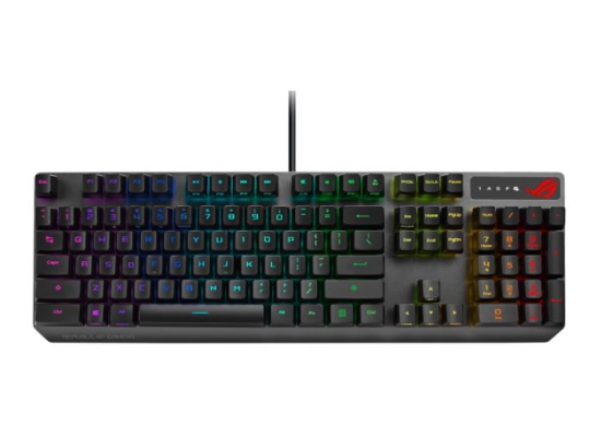 ASUS Klawiatura przewodowa ROG SCOPE RX XA05 Optical/RGB/AuraSync/IP56/USB 2.0  - 90MP0240-BKUA01