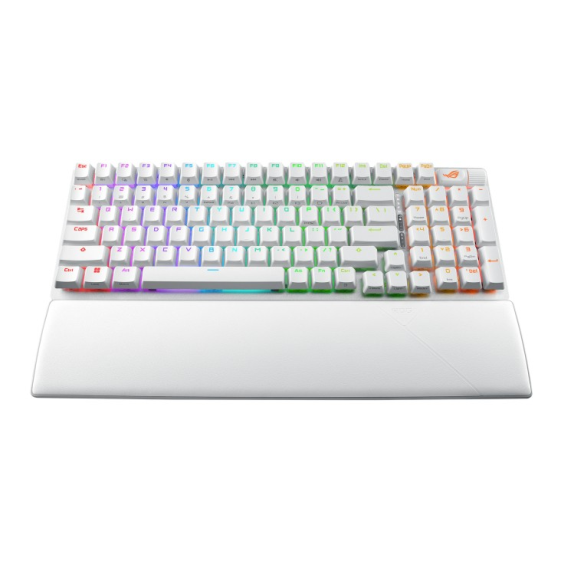 ASUS Klawiatura ROG Strix Scope II 96 Wireless Biała NX/PBT  - 90MP037A-BKUA30