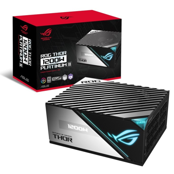 ASUS Zasilacz Rog Thor 1200W Platinum II 80+ OLED Aura - 90YE00L0-B0NA00