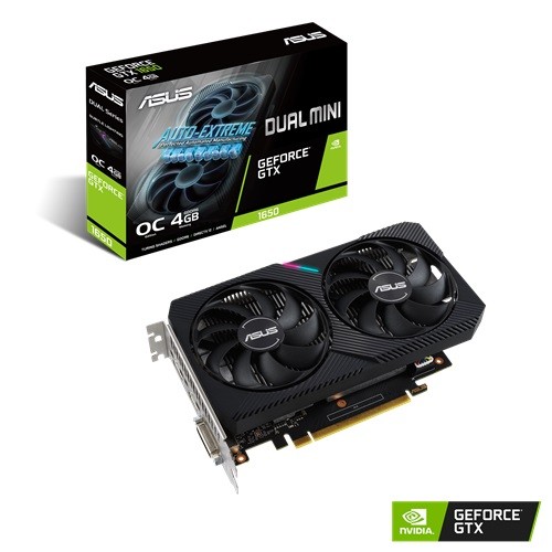 ASUS Karta graficzna GTX 1650 DUAL MINI OC 4GB 128BIT GDDR6 HDMI/DP  - DUAL-GTX1650-O4GD6-MINI
