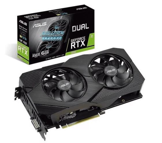 ASUS Karta graficzna DUAL GeForce RTX 2060 A6G 6GB GDDR6 192BIT DP/2HDMI  - DUAL-RTX2060-A6G-EVO