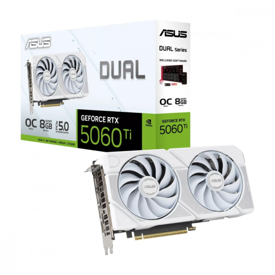 ASUS Karta graficzna GeForce RTX 5060 Ti DUAL 8GB GDDR7 128BIT HDMI/3DP - DUAL-RTX5060TI-8G