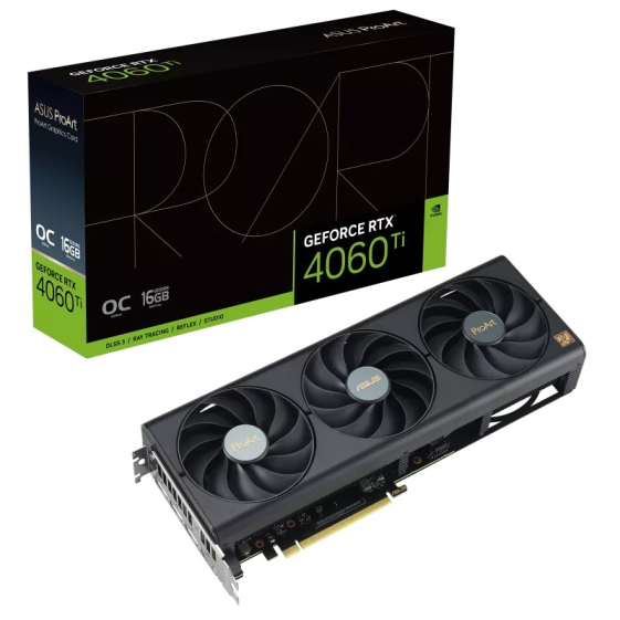 ASUS Karta graficzna RTX 4060 Ti PROART OC 16G GDDR6 128bit 3DP - PROART-RTX4060TI-O16G