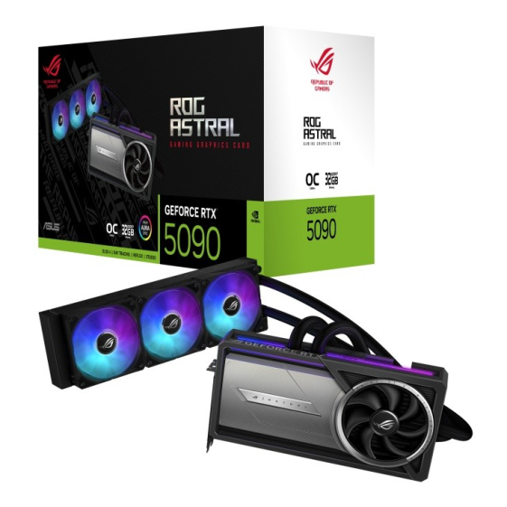ASUS Karta graficzna GeForce RTX 5090 ROG ASTRAL LC GAMING OC 32GB GDDR7 512BIT - ROG-ASTRAL-LC-RTX5090-O32G-GAMING