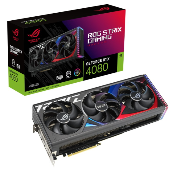 ASUS Karta graficzna GeForce RTX 4080 ROG STRIX 16GB GDDRX6 256bit 3DP/2HDMI  - ROG-STRIX-RTX4080-16G-GAMING
