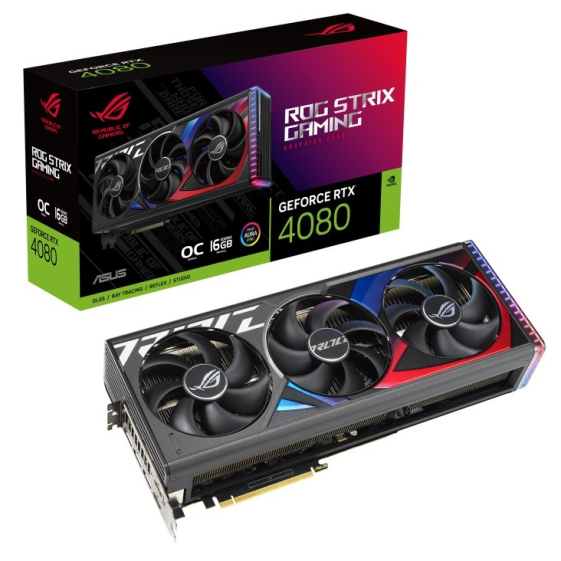 ASUS Karta graficzna GeForce RTX 4080 ROG STRIX OC 16GB GDDRX6 256bit 3DP  - ROG-STRIX-RTX4080-O16G-GAMING