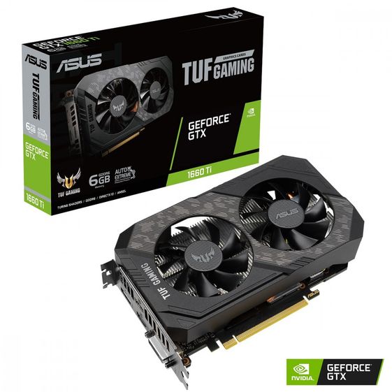 ASUS Karta graficzna GTX 1660 Ti EVO 6GB GDDR6 192bit 2HDMI/DP/DVI  - TUF-GTX1660TI-6G-EVO-GAMING