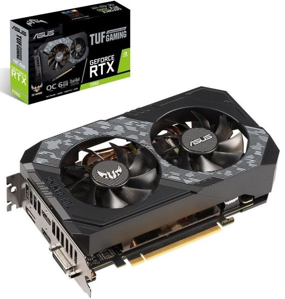 ASUS Karta graficzna GeForce RTX 2060 TUF O6G GAMING 6GB GDDR6 192BIT DVI-D/2HDMI/DP - TUF-RTX2060-O6G-GAMING