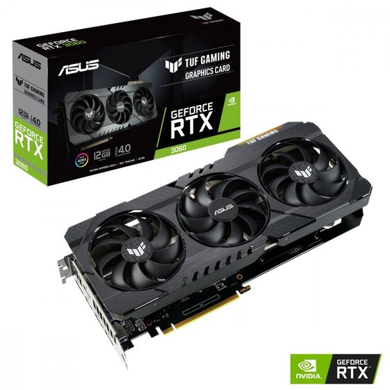 ASUS Karta graficzna RTX 3060 TUF Gaming V2 12GB GDDR6 192bit 3DP/2HDMI  - TUF-RTX3060-12G-V2-GAMING