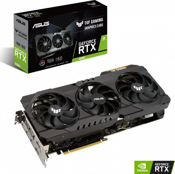 ASUS Karta graficzna RTX 3080 TUF Gaming 10GB V2 GDDR6X 320bit LHR 3DP/2HDMI  - TUF-RTX3080-10G-V2-GAMING