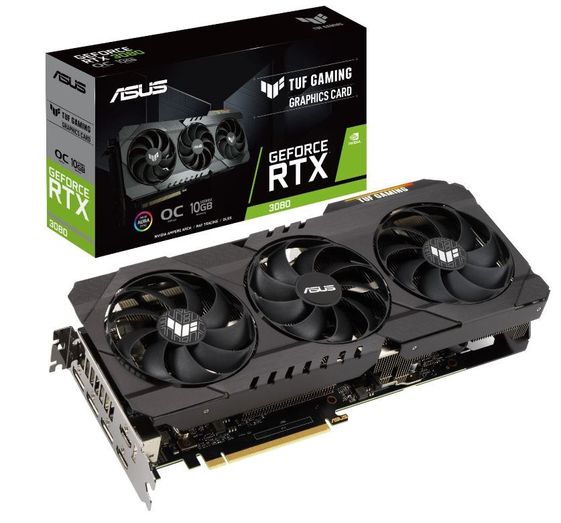 ASUS Karta graficzna GeForce RTX 3080 TUF Gaming OC 10GB GDDR6X 320bit 3DP/2 HDMI - TUF-RTX3080-O10G-GAMING