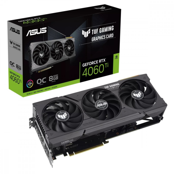 ASUS Karta graficzna GeForce RTX 4060 Ti TUF Gaming OC 8GB GDDR6X 128bit - TUF-RTX4060TI-O8G-GAMING