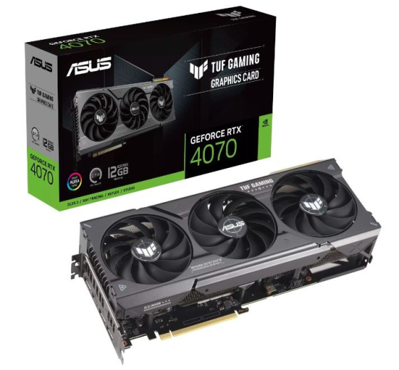 ASUS Karta graficzna GeForce RTX 4070 TUF GAMING 12GB GDDRX6 192bit 3DP/HDMI - TUF-RTX4070-12G-GAMING