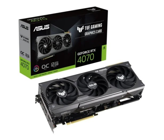 ASUS Karta graficzna GeForce RTX 4070 TUF GAMING 12GB GDDRX6 192bit 3DP - TUF-RTX4070-O12G-GAMING