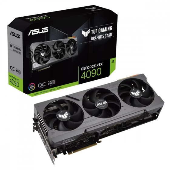 ASUS Karta graficzna GeForce RTX 4090 TUF GAMING 24G OC GDDR6X 384bit 3DP/2HDMI  - TUF-RTX4090-O24G-GAMING