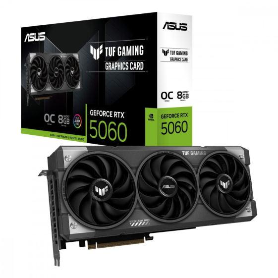 ASUS Karta graficzna GeForce RTX 5060 TUF GAMING OC 8G GDDR7 128BIT HDMI/3DP - TUF-RTX5060-O8G-GAMING