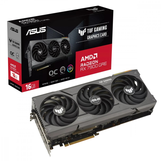 ASUS Karta graficzna Radeon RX 7900 GRE TUF GAMING OC 16G GDDR6 256bit 3DP - TUF-RX7900GRE-O16G-GAMING