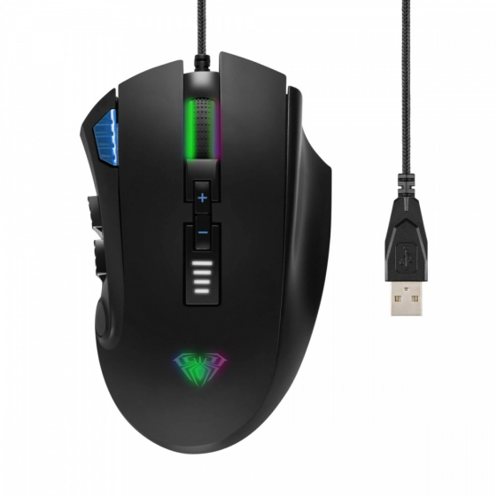 AULA GAMING Mysz dla graczy Reaper Gaming  (RGB, z odważnikami i pamięcią) - 278487