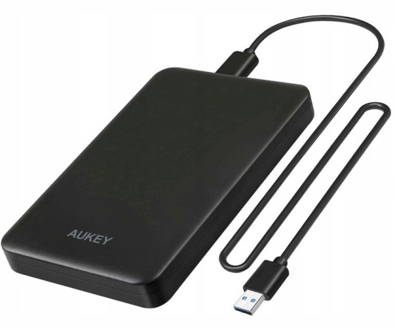 AUKEY DS-B4 obudowa na dysk HDD/SSD 2.5 cala SATA3 | USB 3.2 | 5 Gbps | do 2 TB | UASP | kabel 0.5m - DS-B4