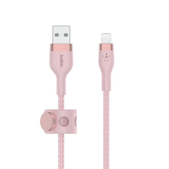 BELKIN Kabel BoostCharge USB-A do Lightning silikonowy 2m, różowy - CAA010bt2MPK