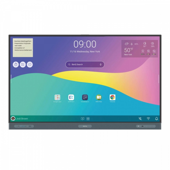 BENQ Monitor interaktywny 75 cali RP7504 LED 1200:1/3840x2160/HDMI  - 9H.F98TC.DE1