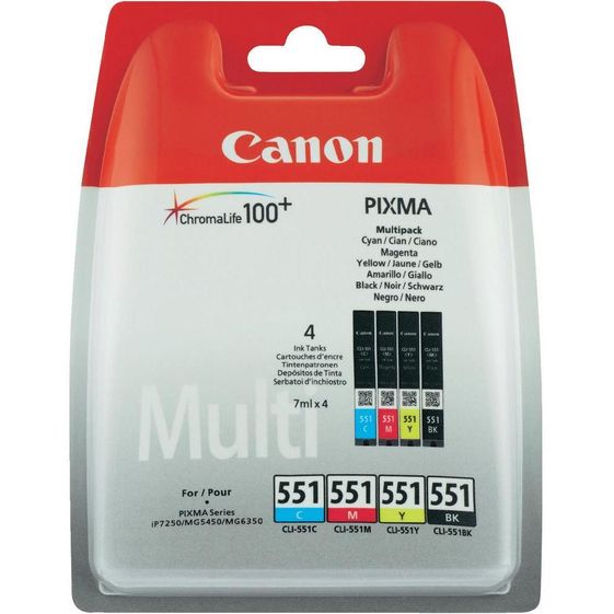 CANON Tusz CLI-551 CMYBK BLISTER W/O 6509B009 - 6509B009