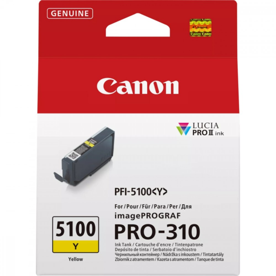 CANON Tusz PFI-5100 EUR 6955C001 żółty  - 6955C001