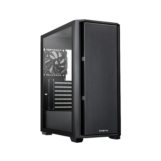 CHIEFTEC Obudowa AS-02B-TG-OP Midi Tower czarna - AS-02B-TG-OP