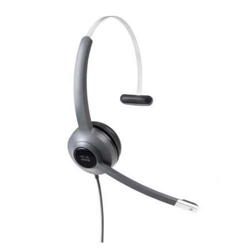 Cisco 521 Zestaw sluchawkowy Przewodowa Opaska na glowe Biuro/centrum telefoniczne Czarny, Szary - CP-HS-W-521-USB=