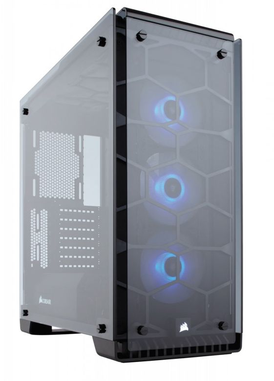 CORSAIR Crystal Series 570X RGB Compact ATX   Mid-Tower Case - CC-9011098-WW
